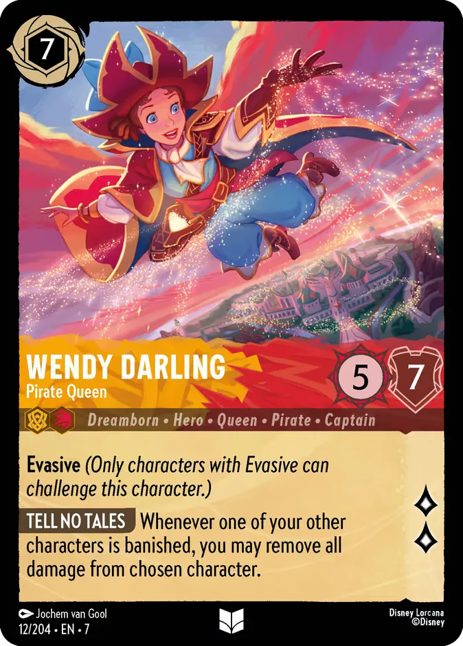 Wendy Darling #12 Archazia's Island Disney Lorcana card