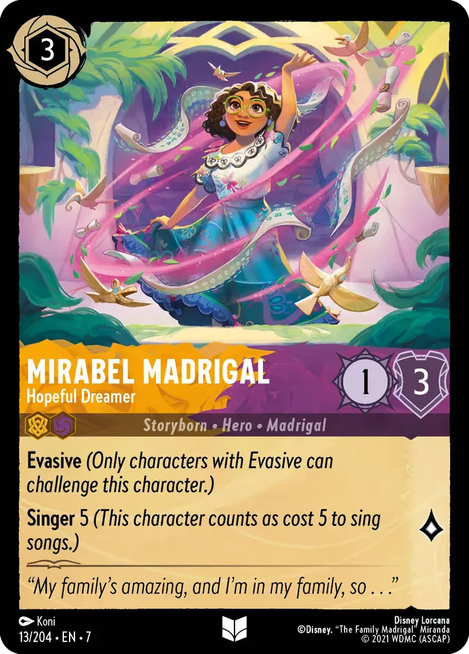 Mirabel Madrigal #13 Archazia's Island Disney Lorcana card