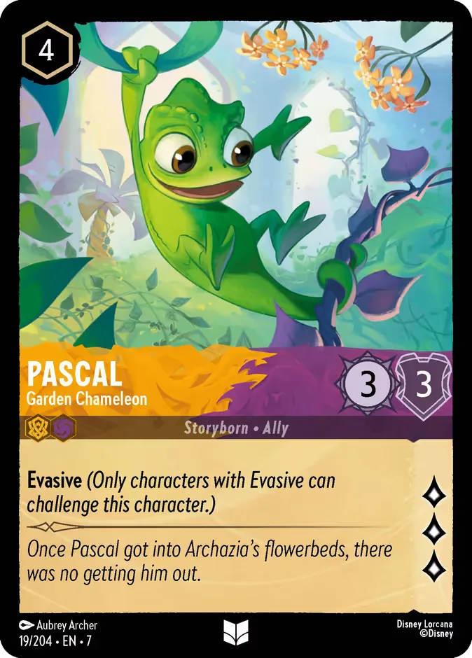 Pascal #19 Archazia's Island Disney Lorcana card