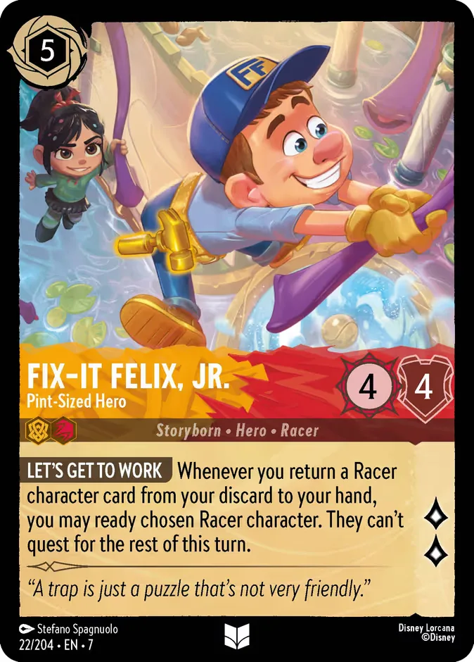 Fix-It Felix, Jr. #22 Archazia's Island Disney Lorcana card
