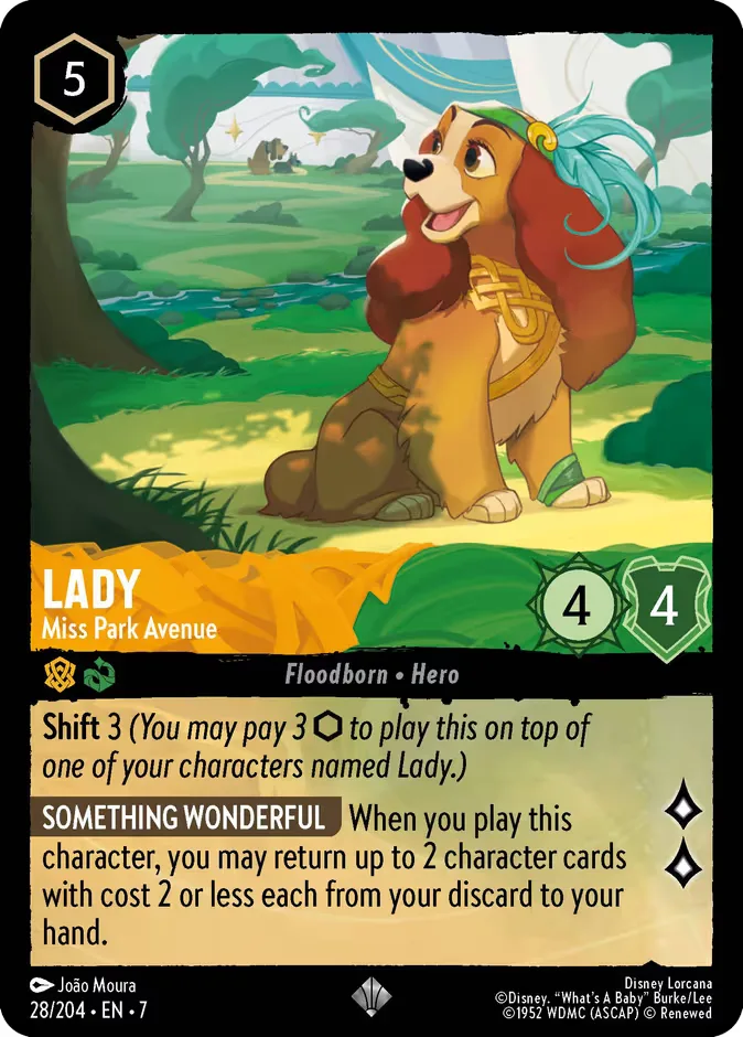 Lady #28 Archazia's Island Disney Lorcana card
