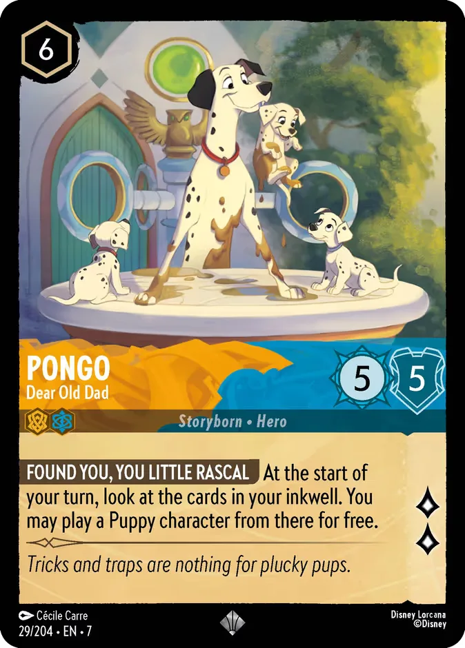 Pongo #29 Archazia's Island Disney Lorcana card