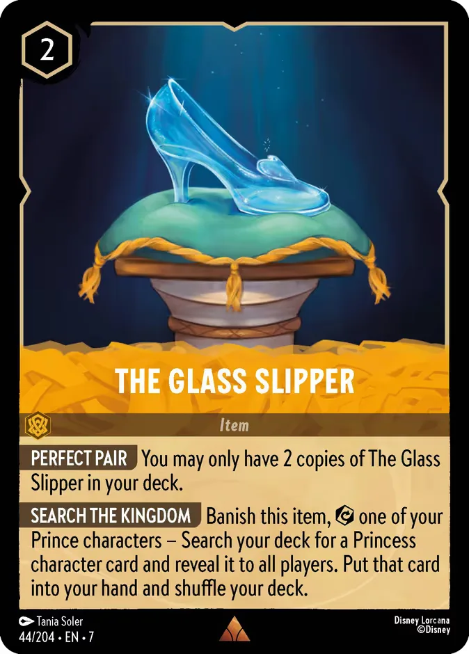 The Glass Slipper #44 Archazia's Island Disney Lorcana card