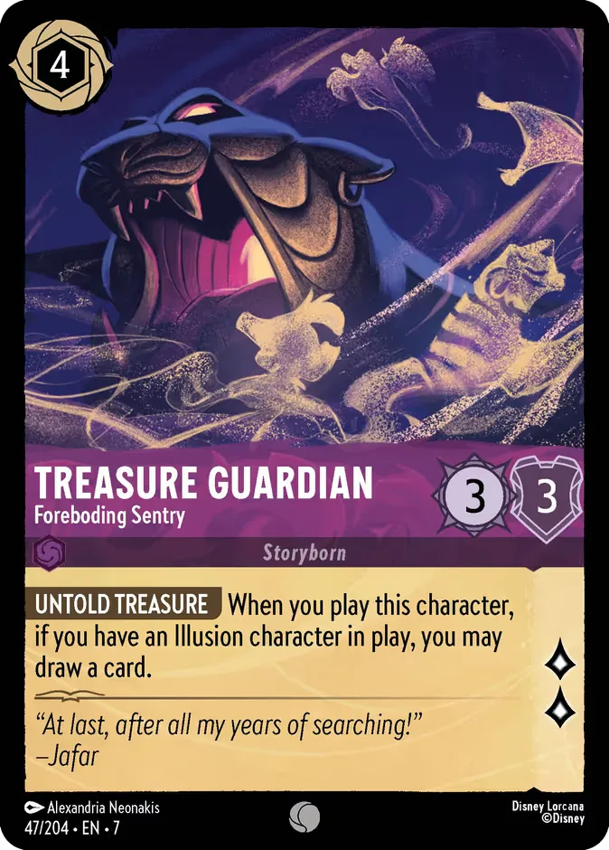 Treasure Guardian #47 Archazia's Island Disney Lorcana card
