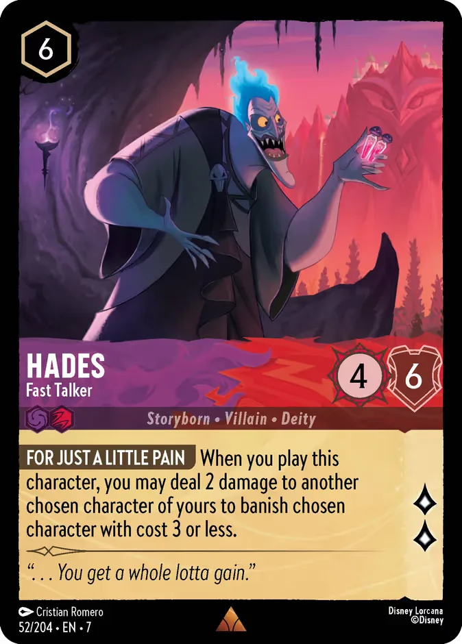Hades #52 Archazia's Island Disney Lorcana card