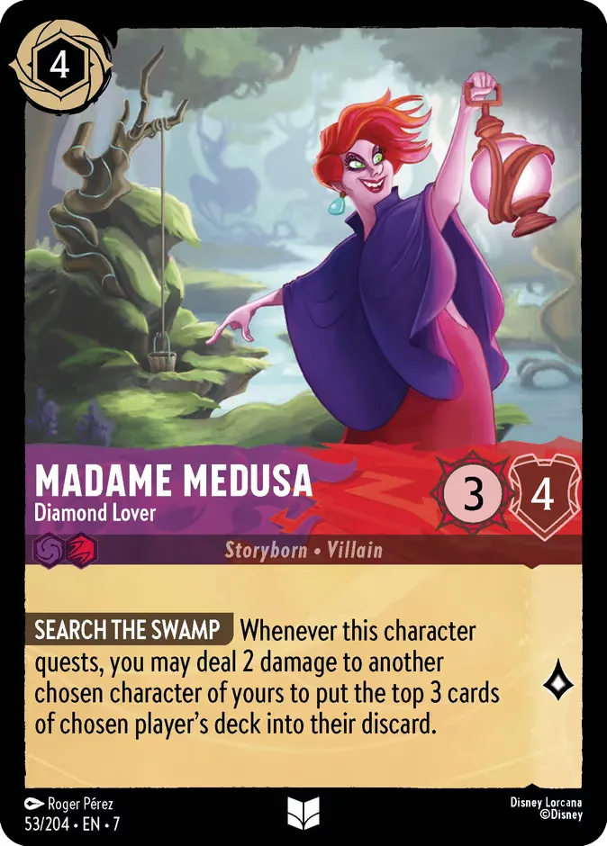 Madame Medusa #53 Archazia's Island Disney Lorcana card