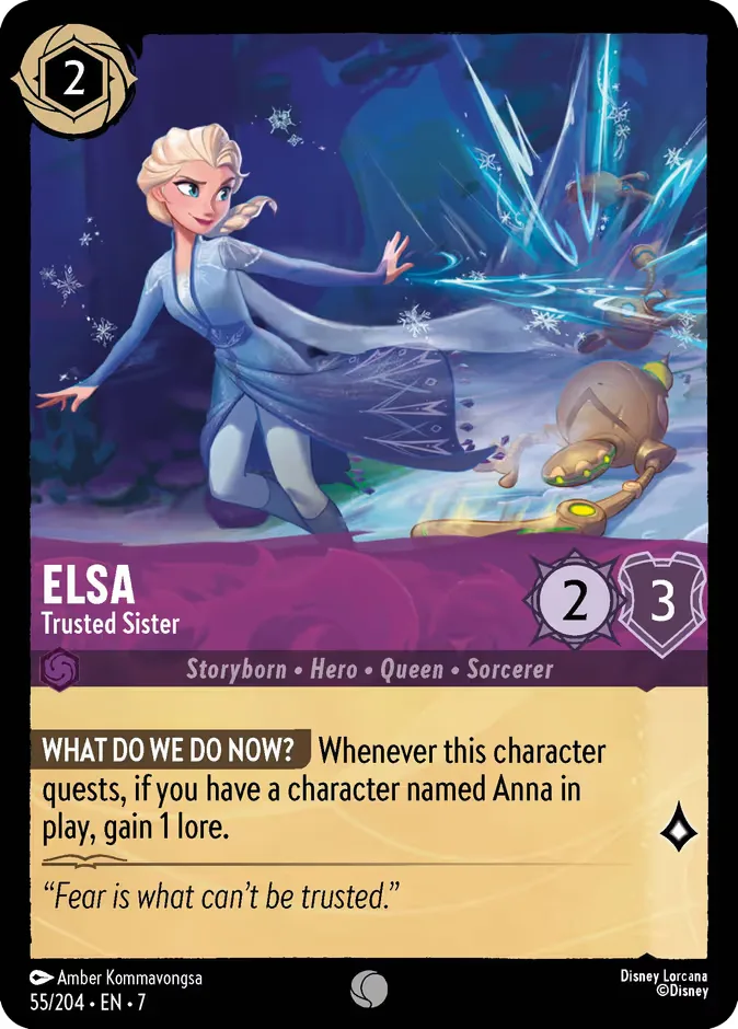 Elsa #55 Archazia's Island Disney Lorcana card
