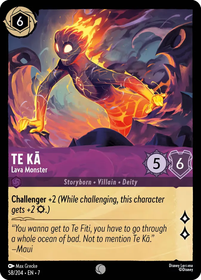 Te Kā #58 Archazia's Island Disney Lorcana card