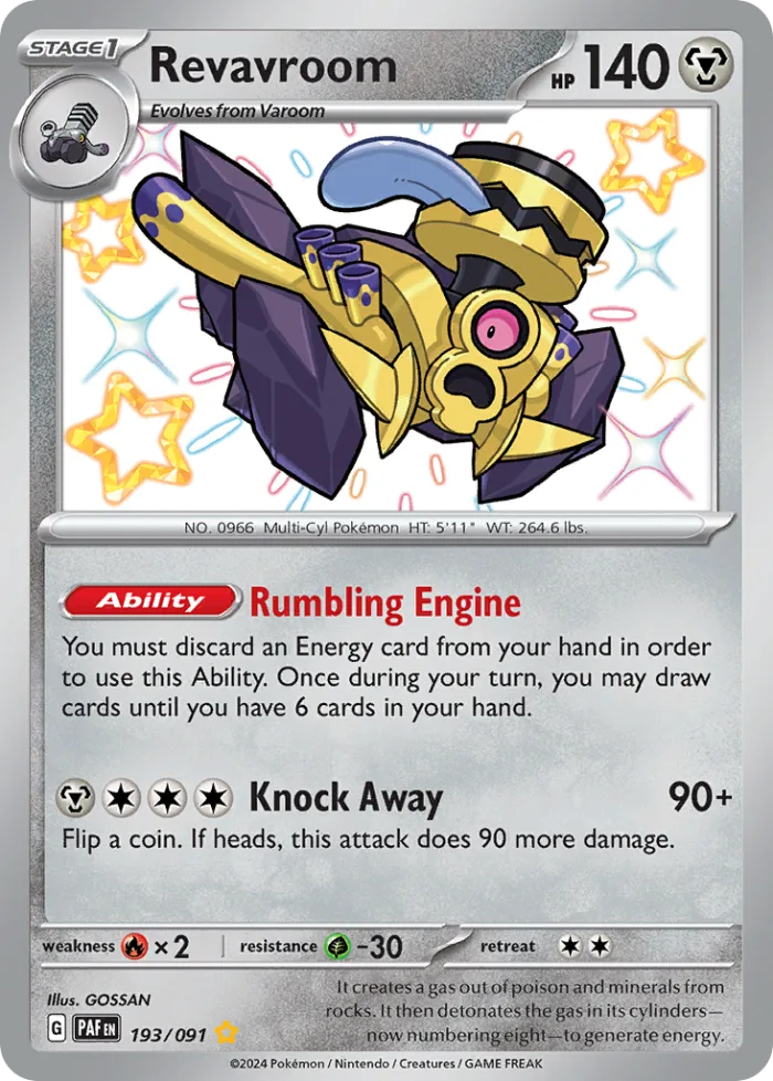 Revavroom #193 Paldean Fates Pokemon card