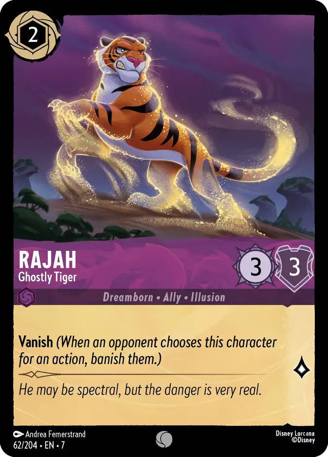 Rajah #62 Archazia's Island Disney Lorcana card