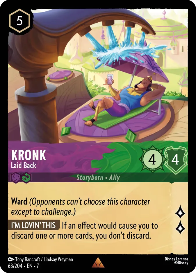 Kronk #63 Archazia's Island Disney Lorcana card