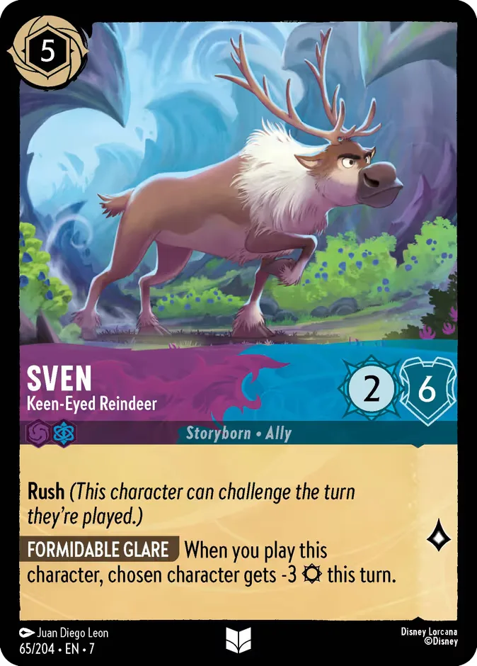 Sven #65 Archazia's Island Disney Lorcana card