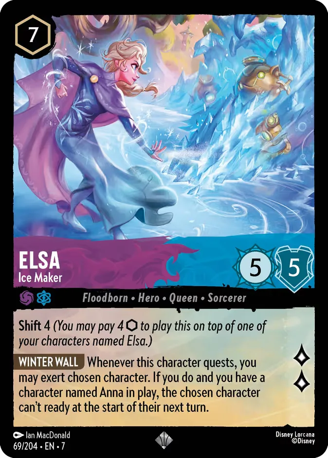 Elsa #69 Archazia's Island Disney Lorcana card