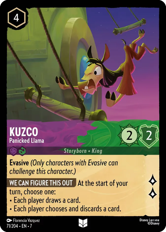 Kuzco #71 Archazia's Island Disney Lorcana card