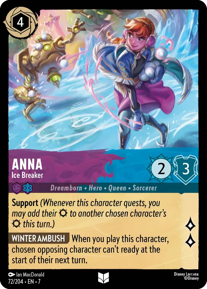 Anna #72 Archazia's Island Disney Lorcana card