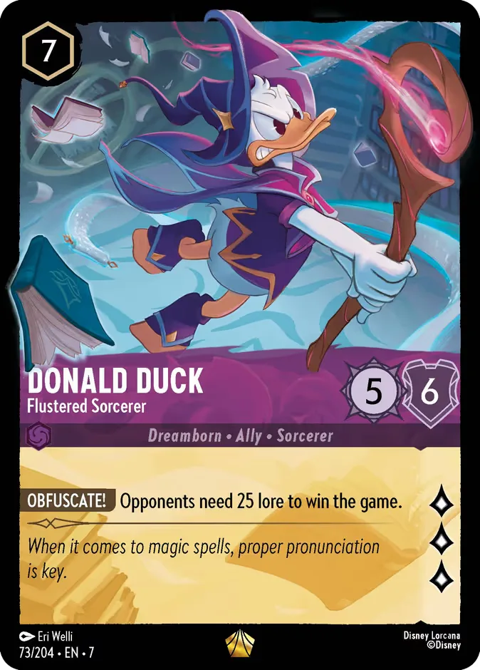 Donald Duck #73 Archazia's Island Disney Lorcana card