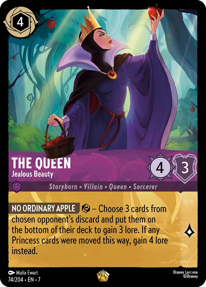 The Queen #74 Archazia's Island Disney Lorcana card