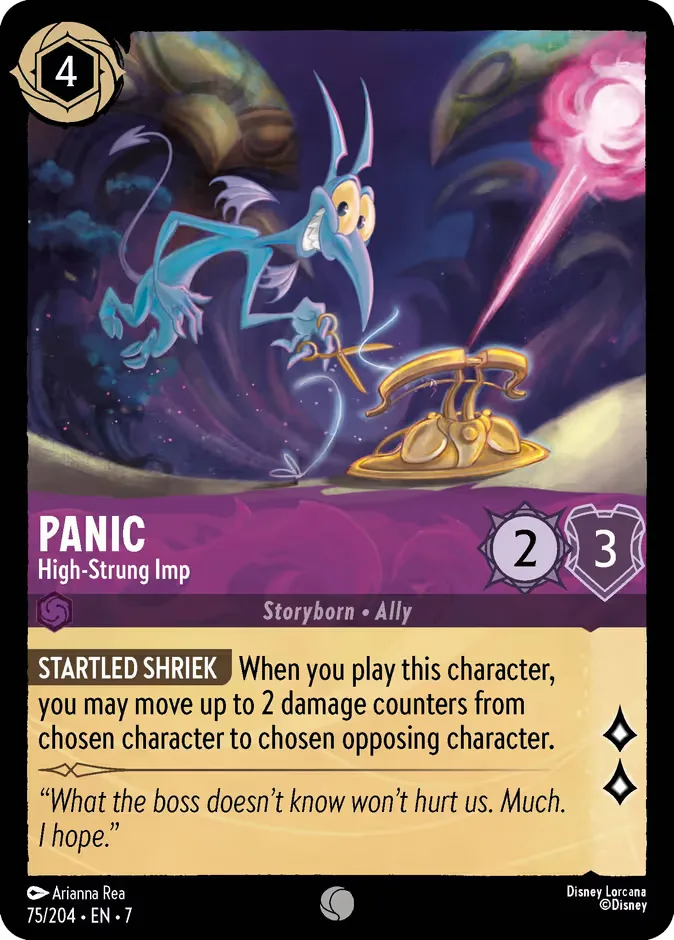 Panic #75 Archazia's Island Disney Lorcana card