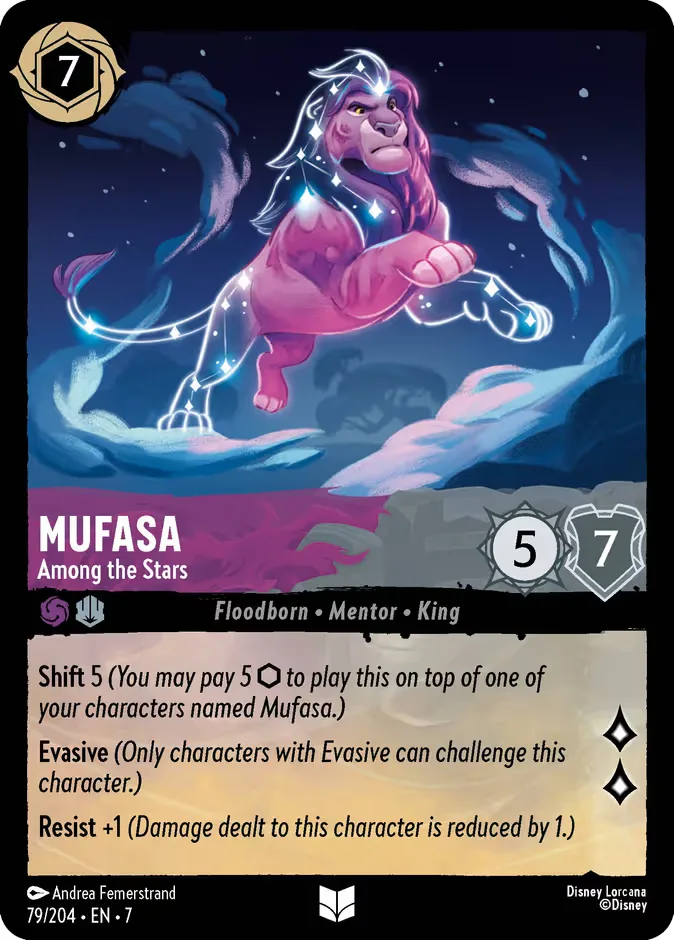 Mufasa #79 Archazia's Island Disney Lorcana card