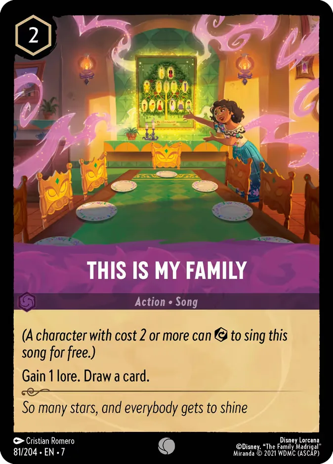 This Is My Family #81 Archazia's Island Disney Lorcana card