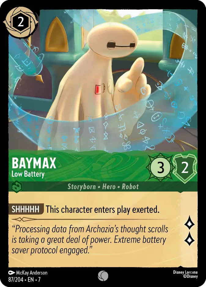 Baymax #87 Archazia's Island Disney Lorcana card
