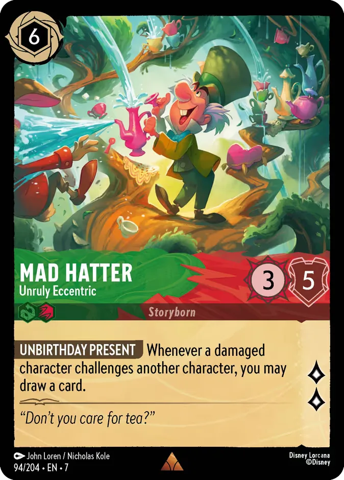 Mad Hatter #94 Archazia's Island Disney Lorcana card