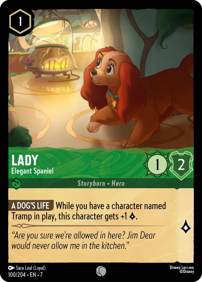 Lady #100 Archazia's Island Disney Lorcana card