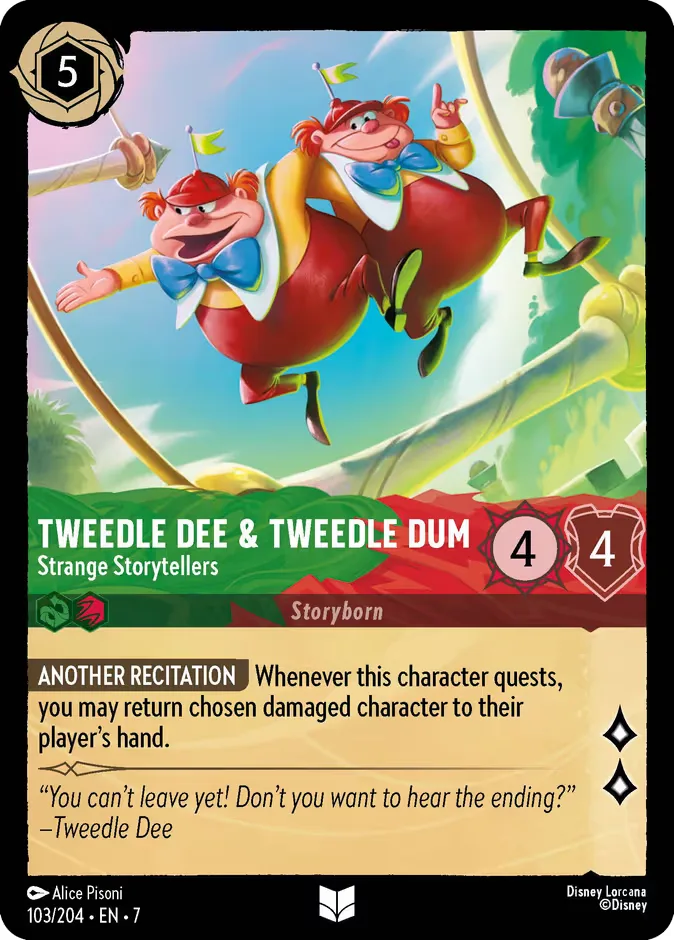 Tweedledee & Tweedledum #103 Archazia's Island Disney Lorcana card