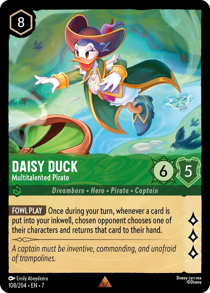 Daisy Duck #108 Archazia's Island Disney Lorcana card