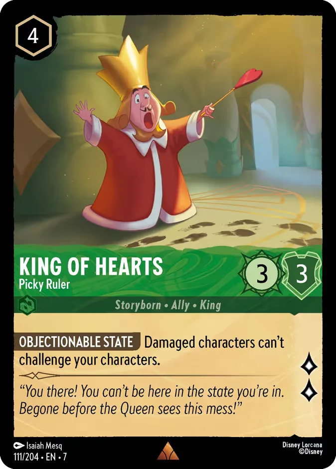 King of Hearts #111 Archazia's Island Disney Lorcana card