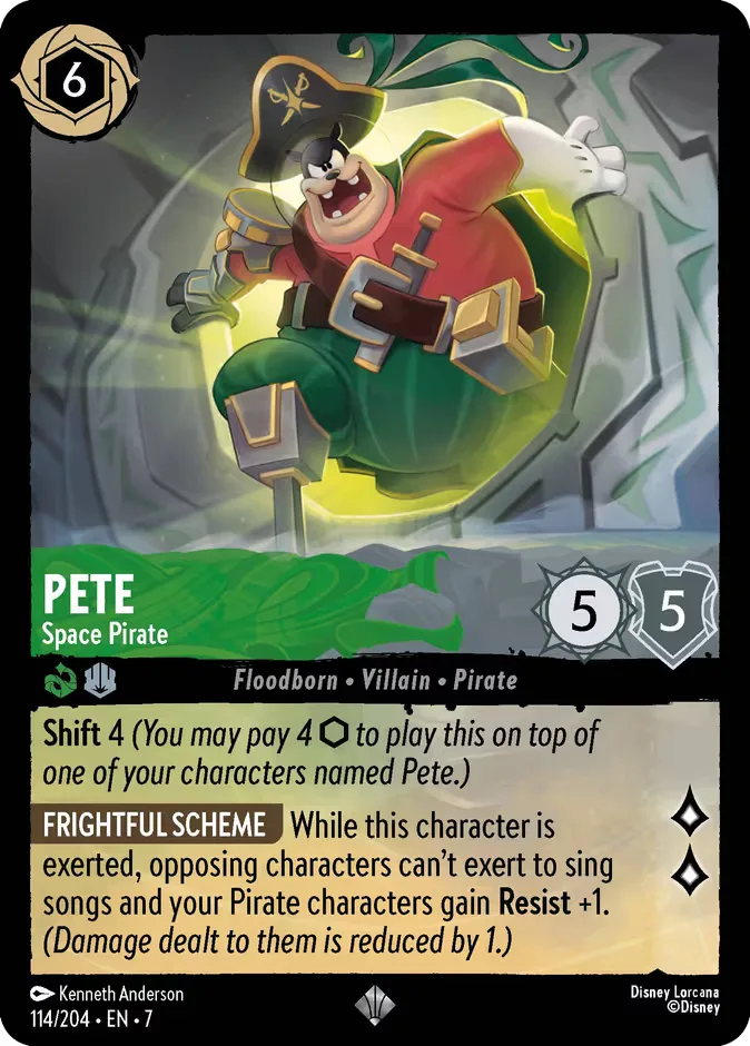 Pete #114 Archazia's Island Disney Lorcana card
