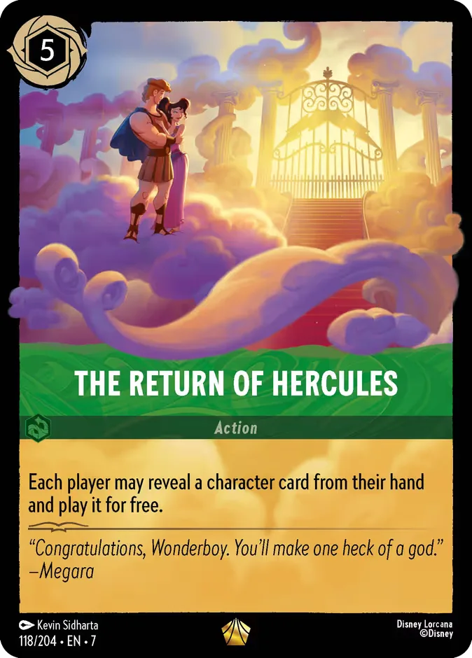 The Return of Hercules #118 Archazia's Island Disney Lorcana card