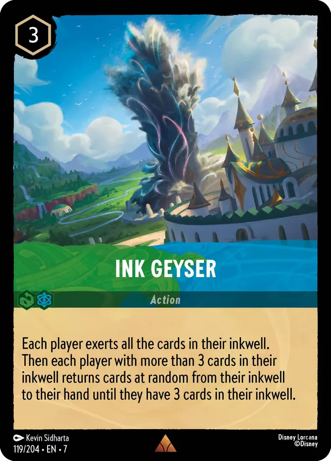 Ink Geyser #119 Archazia's Island Disney Lorcana card