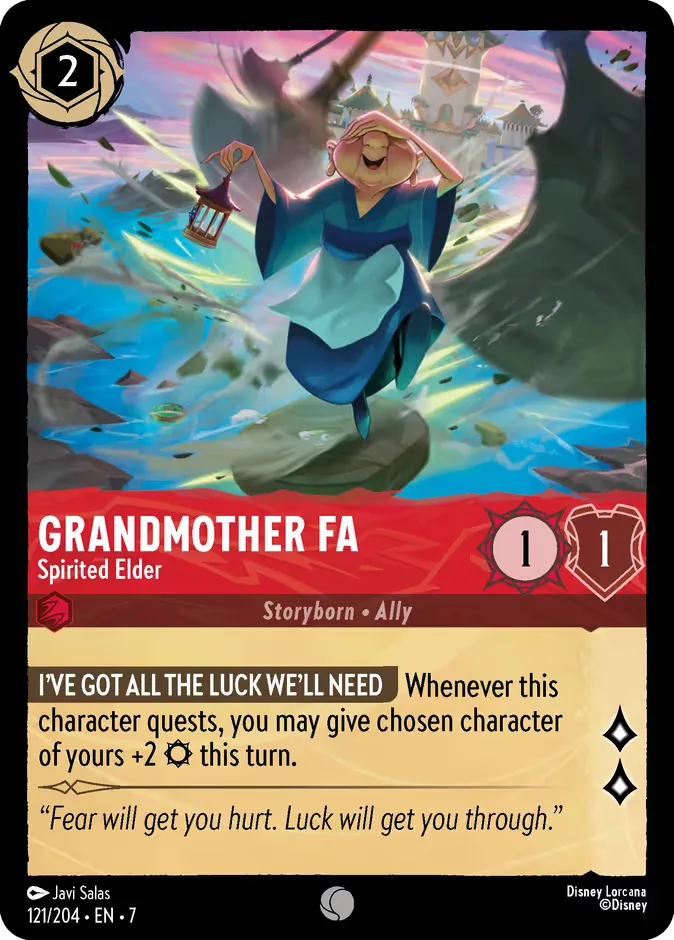 Grandmother Fa #121 Archazia's Island Disney Lorcana card
