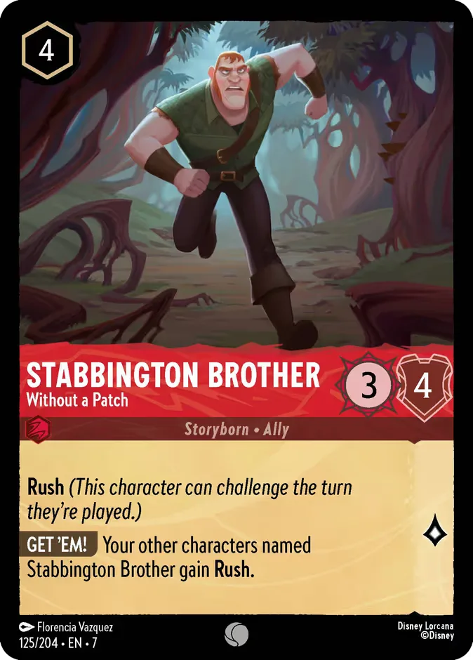 Stabbington Brother #125 Archazia's Island Disney Lorcana card