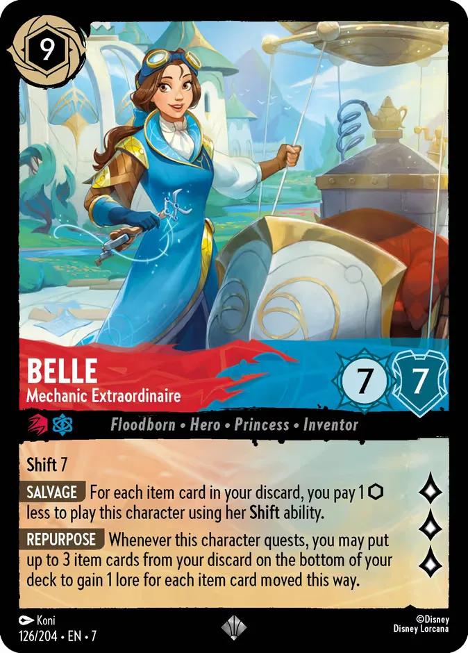Belle #126 Archazia's Island Disney Lorcana card