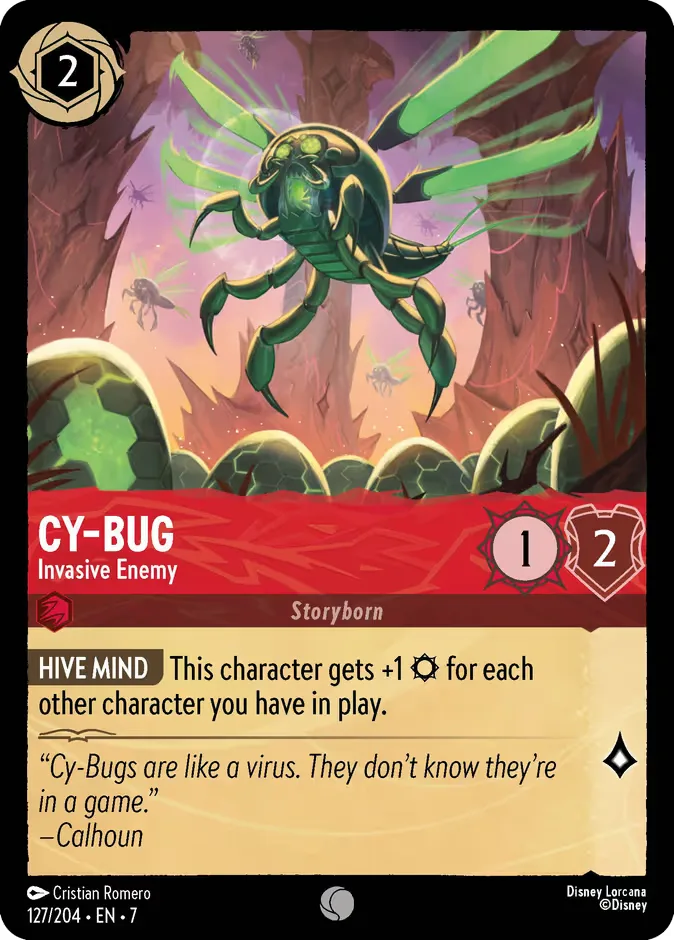 Cy-Bug #127 Archazia's Island Disney Lorcana card