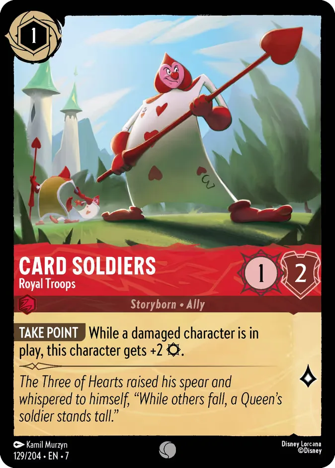 Card Soldiers #129 Archazia's Island Disney Lorcana card