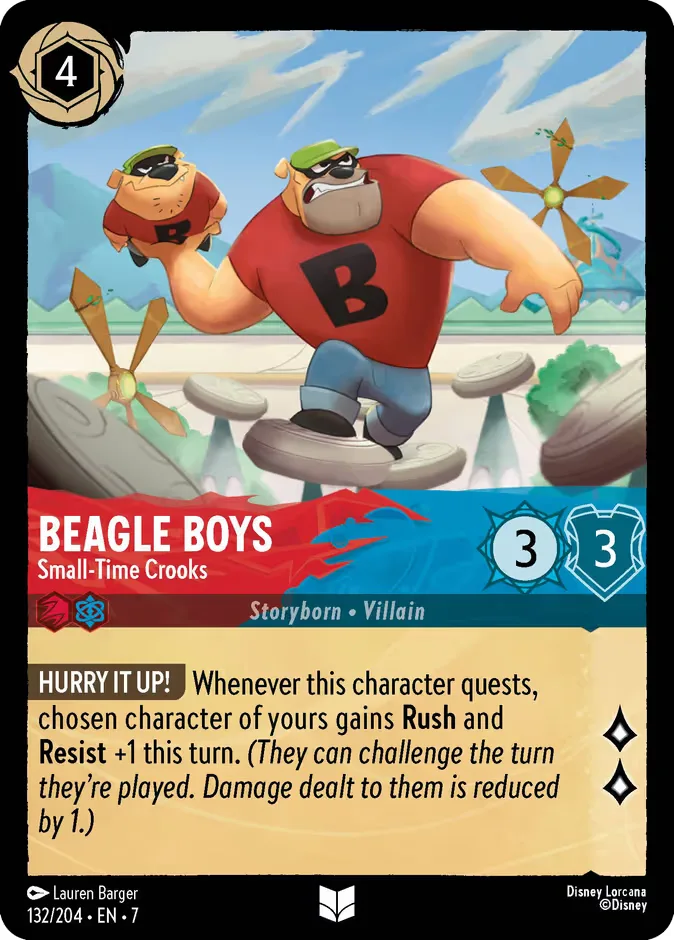 Beagle Boys #132 Archazia's Island Disney Lorcana card