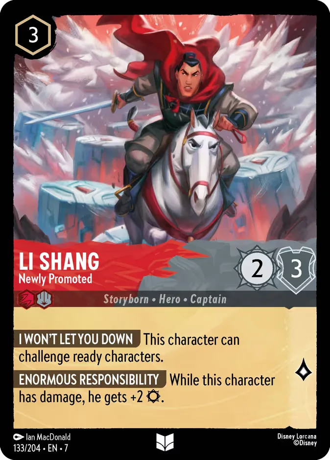 Li Shang #133 Archazia's Island Disney Lorcana card