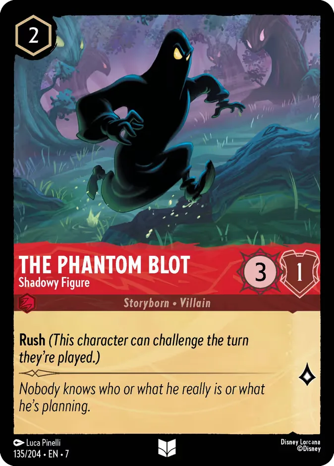 The Phantom Blot #135 Archazia's Island Disney Lorcana card