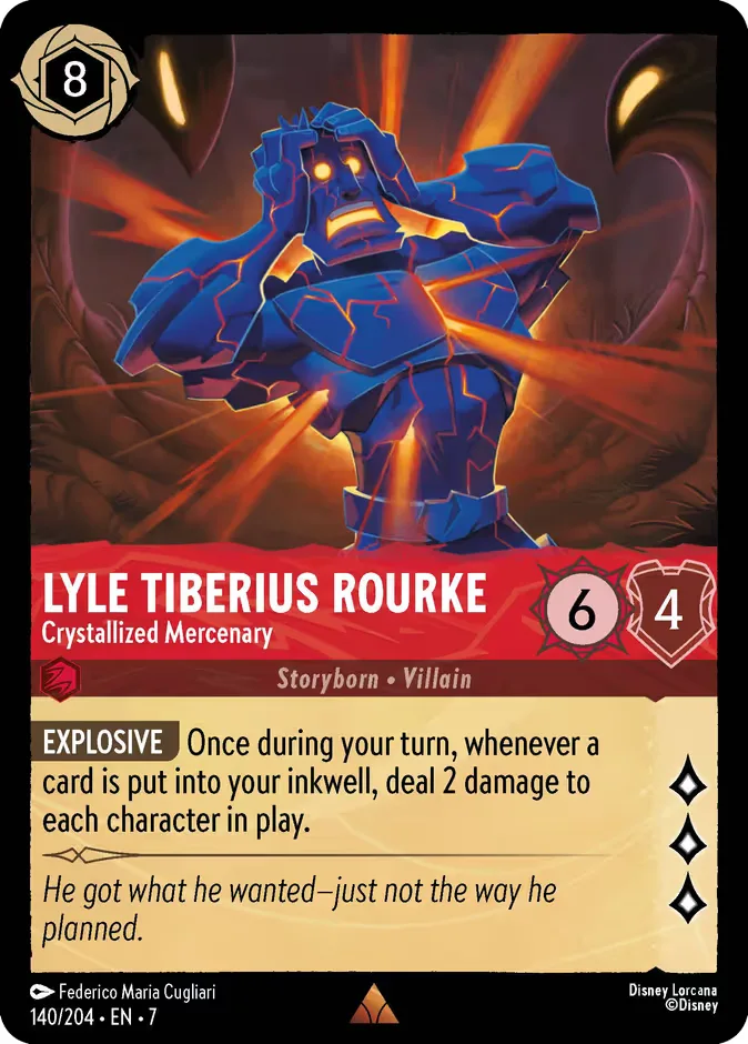 Lyle Tiberius Rourke #140 Archazia's Island Disney Lorcana card