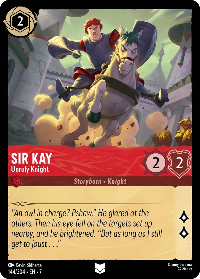 Sir Kay #144 Archazia's Island Disney Lorcana card