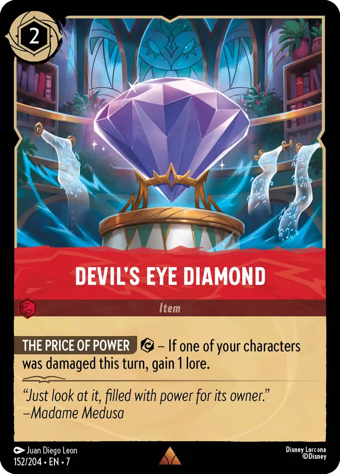 Devil's Eye Diamond #152 Archazia's Island Disney Lorcana card