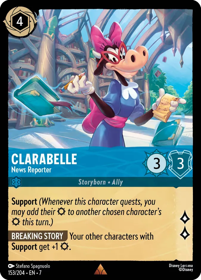 Clarabelle #153 Archazia's Island Disney Lorcana card