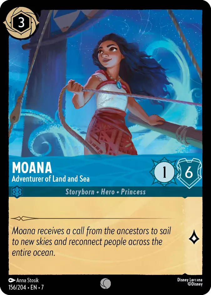 Moana #156 Archazia's Island Disney Lorcana card