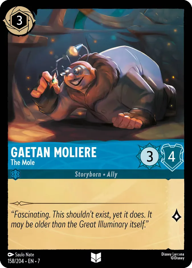 Gaetan Moliere #158 Archazia's Island Disney Lorcana card