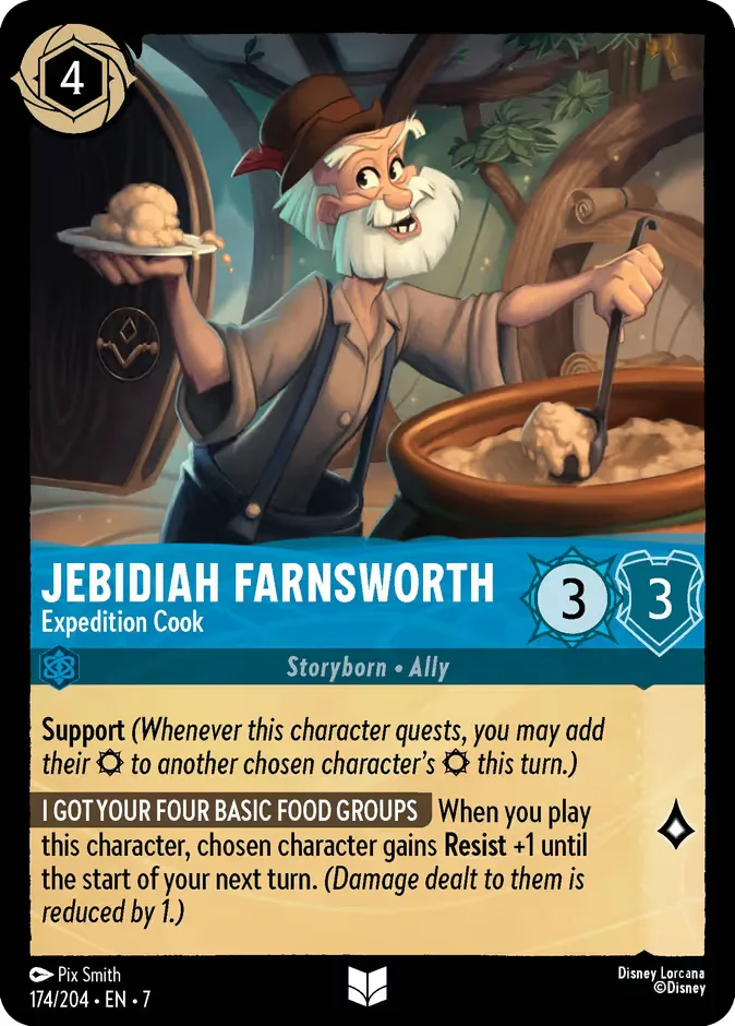 Jebidiah Farnsworth #174 Archazia's Island Disney Lorcana card