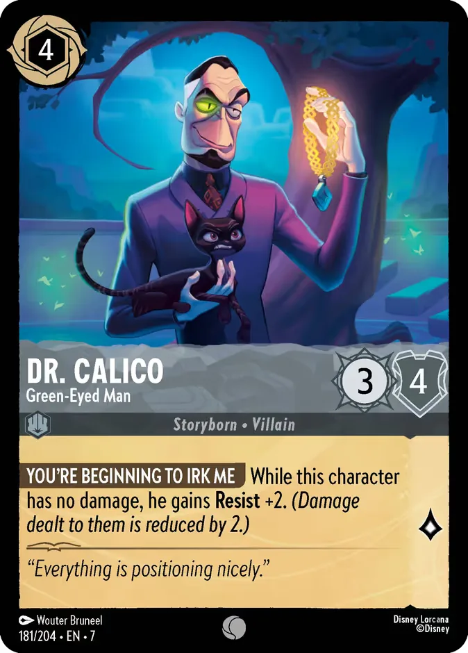 Dr. Calico #181 Archazia's Island Disney Lorcana card