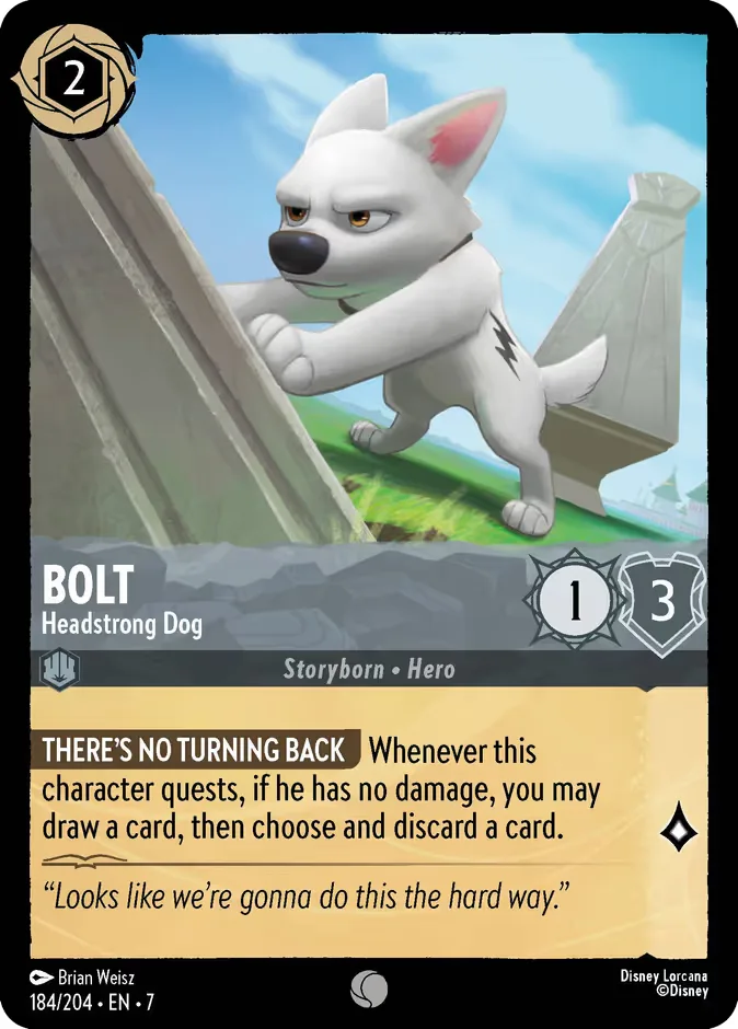 Bolt #184 Archazia's Island Disney Lorcana card